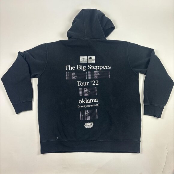 Kendrick Lamar Big Steppers Tour Hoodie Mens L Black "Are You Happy For Me" 2022 - Picture 3 of 8